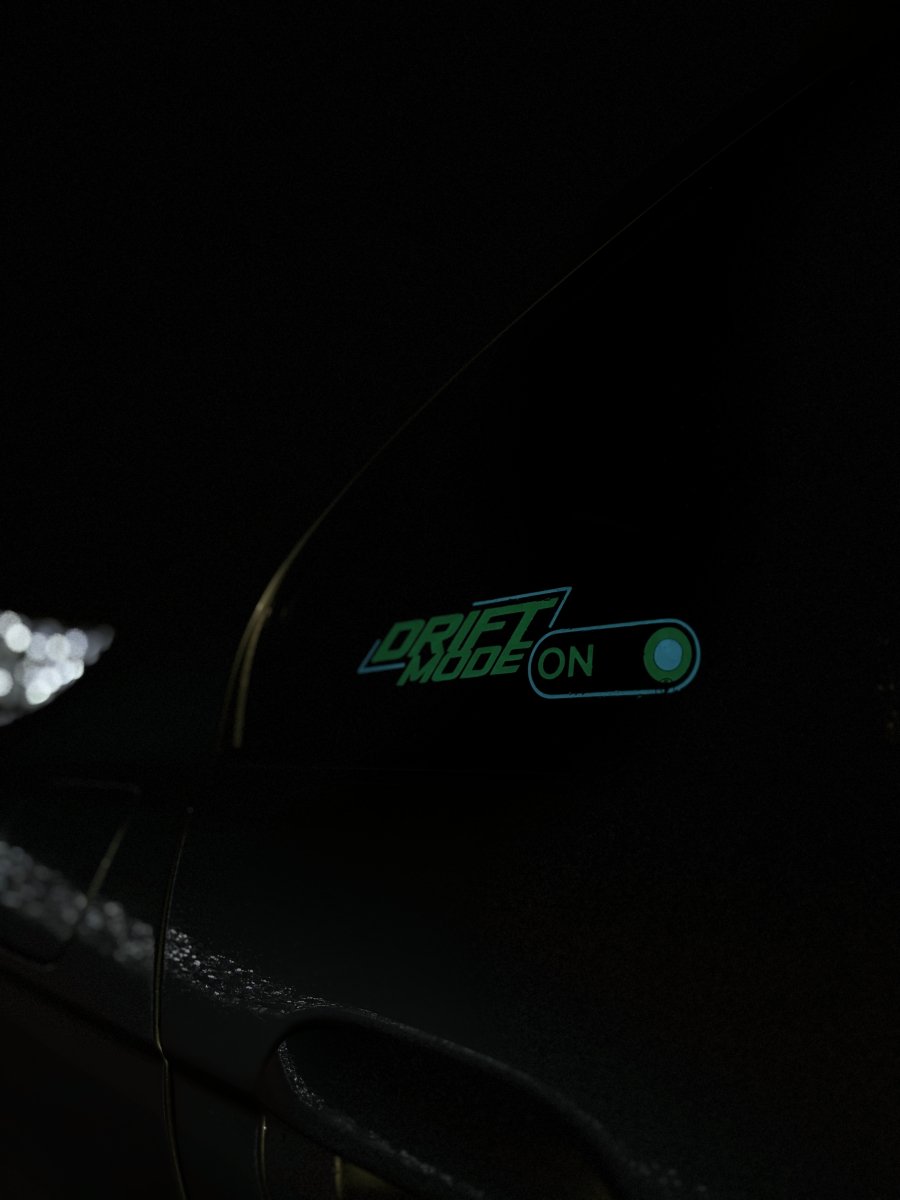 EL Glow Drift Mode ON Sticker - Gelrova