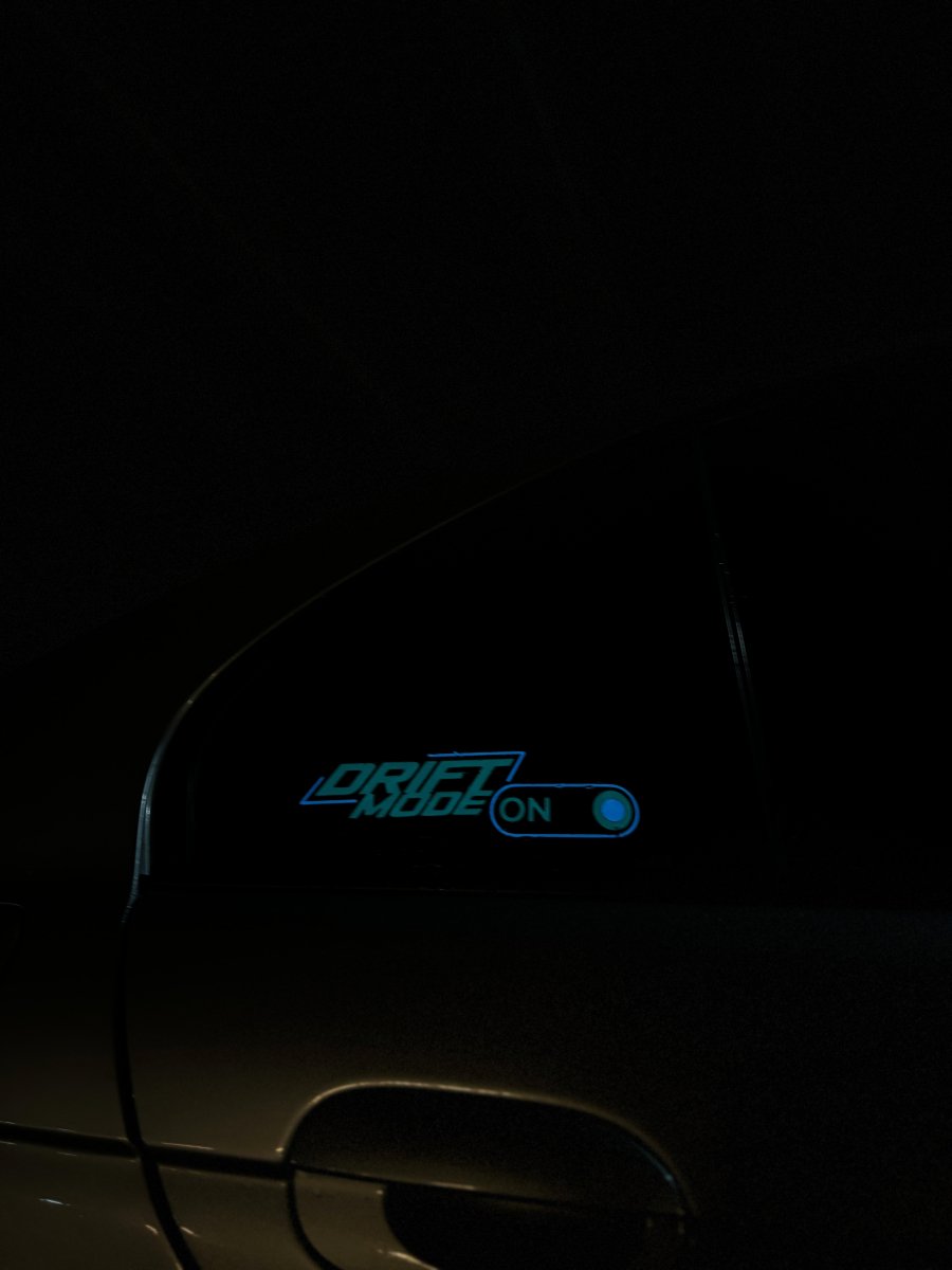 EL Glow Drift Mode ON Sticker - Gelrova